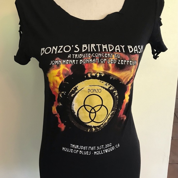 BONZO Tribute to Led Zeppelin Rock Concert Top - Picture 4 of 6